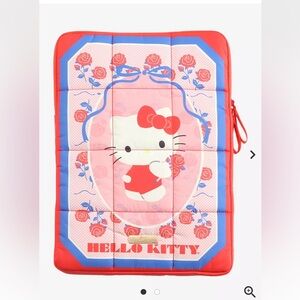 New sonix hello kitty retro rose puffy laptop sleeve